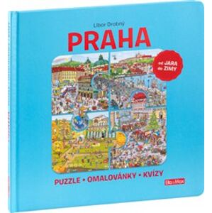 Praha – Puzzle, omalovánky, kvízy - Libor Drobný, Ema Potužníková