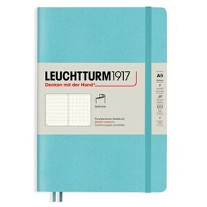 Leuchtturm1917 Medium Tečkovaný zápisník A5 Softcover Aquamarine
