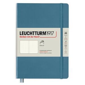 Leuchtturm1917 Medium Tečkovaný zápisník A5 Softcover Stone Blue