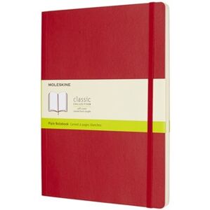 Moleskine Zápisník měkké desky červený čistý B5 96 listů