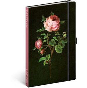 Kateřina Winterová Notes Růže linkovaný 13 x 21 cm