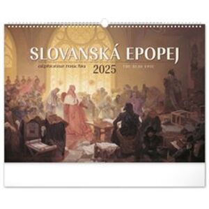 Nástěnný kalendář Slovanská epopej – Alfons Mucha 2025