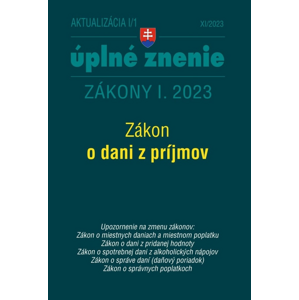 Aktualizácia I/1 2023 – daňové a účtovné zákony -  Autor Neuveden