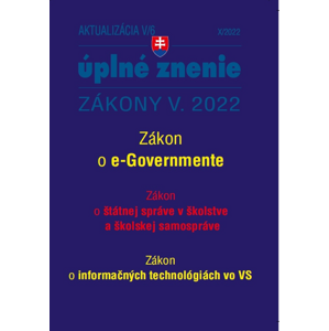 Aktualizácia V/6 2022 – štátna služba, informačné technológie verejnej správy -  Autor Neuveden