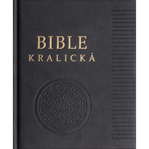 Poznámková Bible kralická černá, pravá kůže -  Autor Neuveden
